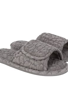 Женские домашние тапочки Twins HS-VL Anna махровые, Gray, размер 38-39 (25 см)