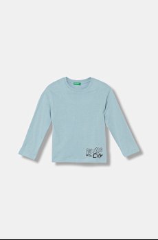 Хлопковый детский лонгслив United Colors of Benetton