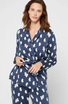 Женская синяя рубашка SAFYR Синий L Etam 6513662