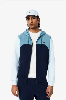 Мужская голубая толстовка Голубой M Lacoste SH9539I0M