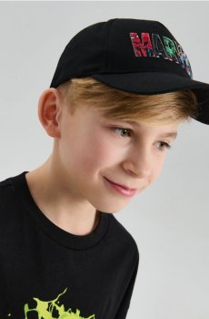 Бавовняна бейсболка Marvel - чорний