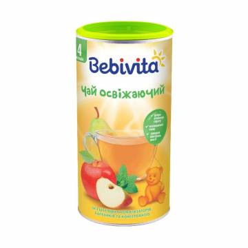 Детский чай Bebivita Освежающий, от 4 месяцев, 200 г Детский чай Bebivita Освежающий, от 4 месяцев, 200 г