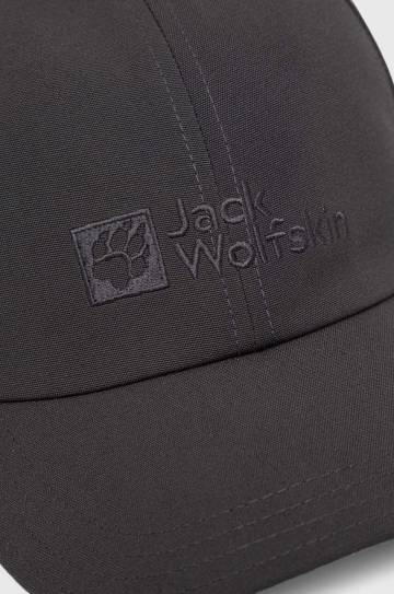 Кепка Jack Wolfskin цвет серый с аппликацией Кепка Jack Wolfskin цвет серый с аппликацией