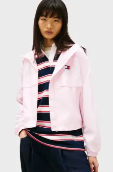 Женская розовая ветровка ESSENTIAL Розовый S Tommy Jeans DW0DW20672