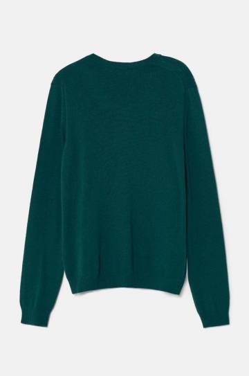 Детский свитер с примесью шерсти United Colors of Benetton цвет зелёный лёгкий 1032C106W Детский свитер с примесью шерсти United Colors of Benetton цвет зелёный лёгкий 1032C106W