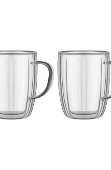 Набор чашек с двойными стенками Ardesto, с ручками, 2*450 мл (AR2645BHN)