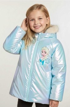 Куртка з принтом на спині Frozen - блакитний