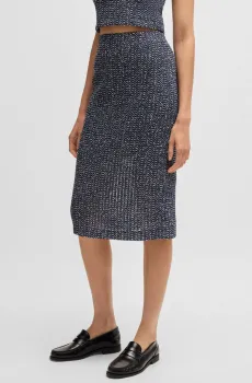 Женская темно-синяя юбка Синий 32 BOSS 50537470;992