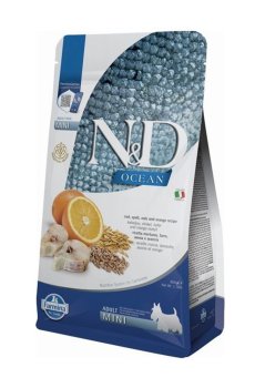 Сухой корм для собак мелких пород Farmina N&D Ocean с треской и апельсином, 800 г