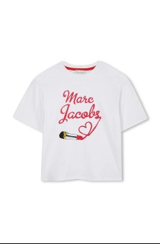Детская хлопковая футболка Marc Jacobs