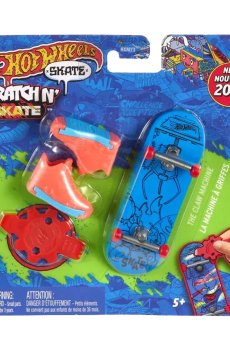 Игровой набор Hot Wheels Скейт и обувь для пальчиков Крутое преображение, голубой, от 5 лет (HXM73)