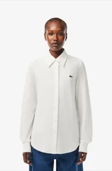 Женская белая рубашка Белый 36 Lacoste CF945970V