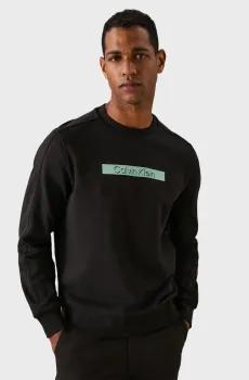 Мужской черный свитшот CUT OUT SHADOW LOGO SWEATSHIRT Черный S Calvin Klein K10K113092