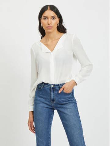 Vila Сорочка Lucy 14044253 Білий Relaxed Fit Vila Сорочка Lucy 14044253 Білий Relaxed Fit