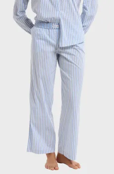 Женские голубые брюки в полоску ATLAS Голубой L Etam 6557711