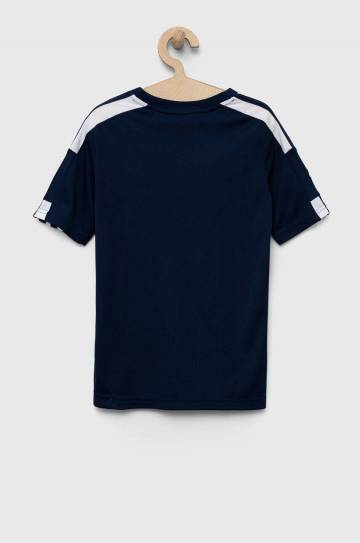 Детская футболка adidas Performance цвет синий с аппликацией Детская футболка adidas Performance цвет синий с аппликацией