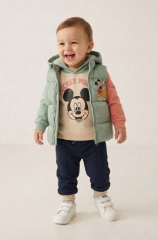 Худі з принтом Mickey Mouse - бежевий