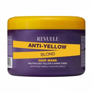 Маска для волос Revuele Anti Yellow Blond Hair Mask с антижелтым эффектом, 500 мл Маска для волос Revuele Anti Yellow Blond Hair Mask с антижелтым эффектом, 500 мл