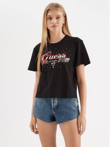 Guess Футболка Logo W3GI33 KB3P0 Чорний Boxy Fit Guess Футболка Logo W3GI33 KB3P0 Чорний Boxy Fit