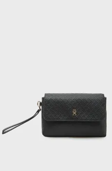 Женская черная сумка ICON DAILY POUCH MONO Черный ONESIZE Tommy Hilfiger AW0AW18602