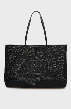 Женская черная сумка EMBLEM MESH Черный ONESIZE Calvin Klein LV04F3422G