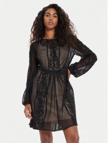 TWINSET Коктейльна сукня 241TP2030 Чорний Loose Fit TWINSET Коктейльна сукня 241TP2030 Чорний Loose Fit