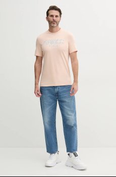 Хлопковая футболка Guess