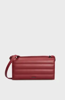 Женская бордовая сумка LINE QUILT SM CONV Бордовый ONESIZE Calvin Klein K60K612639