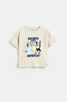 Reserved - Бавовняна футболка Bluey - бежевий - 352JV-08X