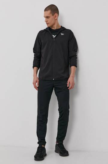 Спортивная куртка Reebok FP9172 цвет чёрный переходная Спортивная куртка Reebok FP9172 цвет чёрный переходная