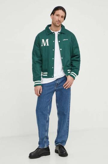 Хлопковая куртка The Mercer Brand цвет зелёный переходная Хлопковая куртка The Mercer Brand цвет зелёный переходная