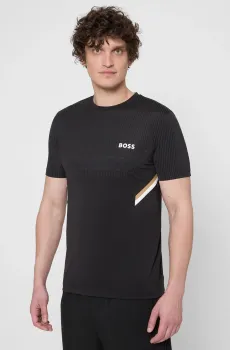 Мужская черная футболка Черный XL BOSS 50543329;001