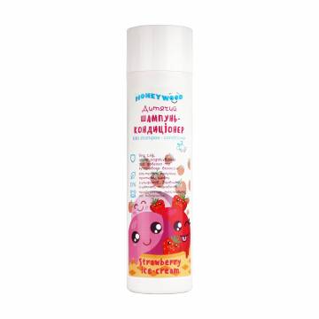 Детский шампунь-кондиционер для волос Honeywood Strawberry Ice-Cream Kids Shampoo-Conditioner, 250 мл Детский шампунь-кондиционер для волос Honeywood Strawberry Ice-Cream Kids Shampoo-Conditioner, 250 мл