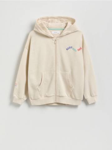 Reserved - Худі на блискавці - бежевий - 435CJ-08X Reserved - Худі на блискавці - бежевий - 435CJ-08X