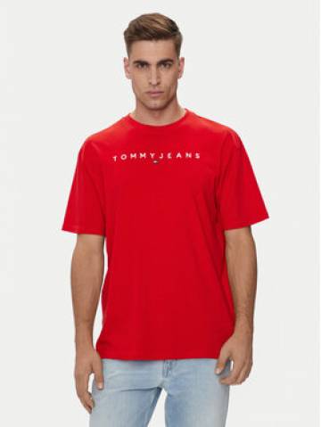 Tommy Jeans Футболка Linear Logo DM0DM17993 Червоний Regular Fit Tommy Jeans Футболка Linear Logo DM0DM17993 Червоний Regular Fit