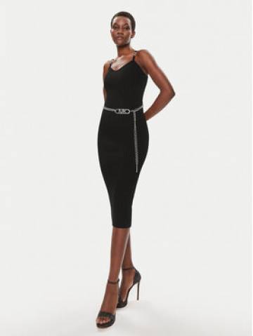 MICHAEL Michael Kors Трикотажна сукня MS381MK33D Чорний Slim Fit MICHAEL Michael Kors Трикотажна сукня MS381MK33D Чорний Slim Fit