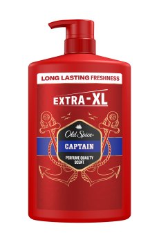 Мужской гель-шампунь для душа 3 в 1 OLD SPICE Captain, 1 л
