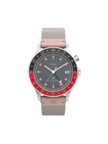 Timex Годинник Waterbury Traditional GMT TW2V74100 Сірий Timex Годинник Waterbury Traditional GMT TW2V74100 Сірий