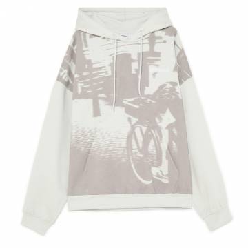 Cropp - Худі з принтом - light grey Cropp - Худі з принтом - light grey