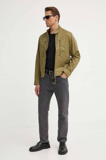Хлопковая куртка G-Star Raw цвет зелёный переходная D24288-C962 Хлопковая куртка G-Star Raw цвет зелёный переходная D24288-C962