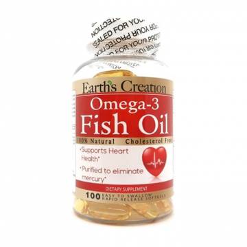 Омега-3 Earths Creation Omega-3, 1000 мг, 100 капсул Омега-3 Earths Creation Omega-3, 1000 мг, 100 капсул