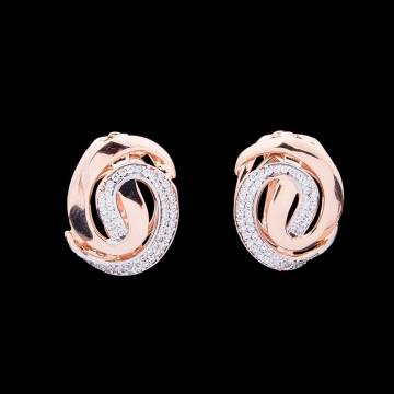 Золотые серьги с фианитами с03925 Золотые серьги с фианитами с03925