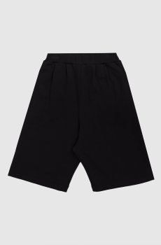 Детские черные шорты с узором