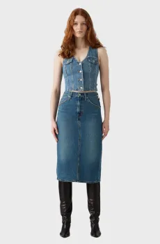 Женская синяя джинсовая юбка Синий 27 Levi’s® 001VH;0006