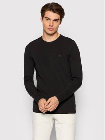 Tommy Hilfiger Longsleeve Stretch Tee MW0MW10804 Чорний Slim Fit Tommy Hilfiger Longsleeve Stretch Tee MW0MW10804 Чорний Slim Fit