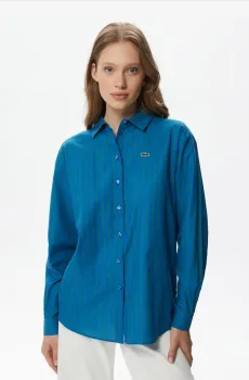 Женская синяя рубашка Синий 38 Lacoste CF241111L