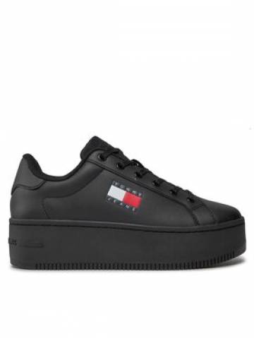 Tommy Jeans Снікерcи Tjw Flatform Ess EN0EN02518 Чорний Tommy Jeans Снікерcи Tjw Flatform Ess EN0EN02518 Чорний