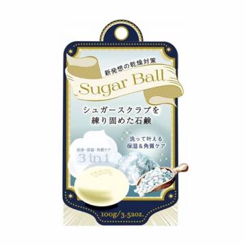 Твердое мыло Pelican Soap Sugar Ball с сахарным скрабом 3 в 1, 100 г