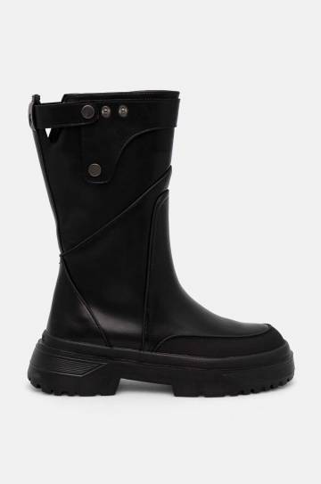 Полусапожки Guess PAMELON женские цвет чёрный на плоском ходу FLTPME LEP10 Полусапожки Guess PAMELON женские цвет чёрный на плоском ходу FLTPME LEP10