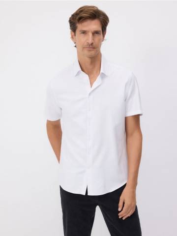 Reserved - Сорочка regular fit з бавовни - білий - 787DG-00X Reserved - Сорочка regular fit з бавовни - білий - 787DG-00X